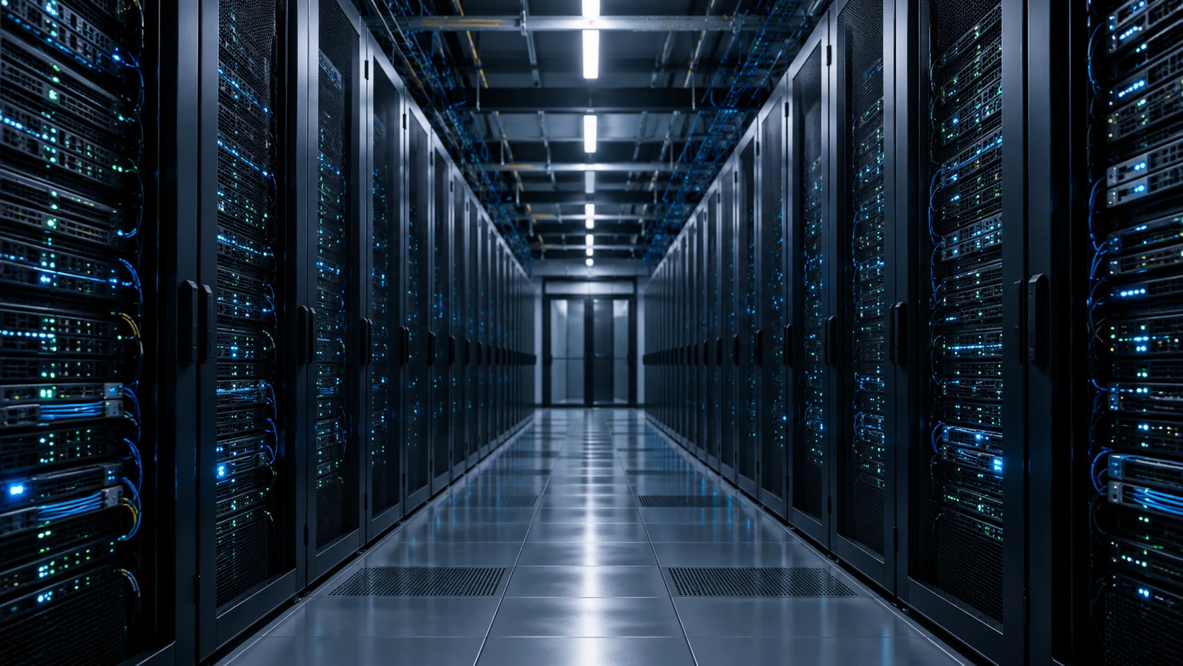 Illustrative data center aisle